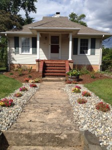 Finished landscaping project.